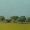 06 Hazy sunday Acrylic pencil on canvas 60 x 30cm PRIVATE COLLECTION